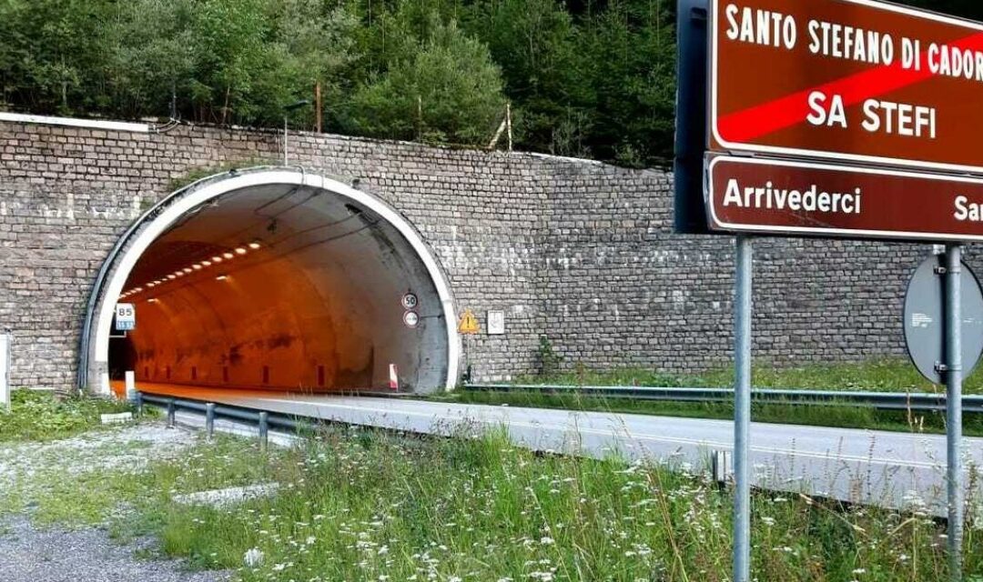 Comelico, due anni di chiusura notturna della galleria: lavori fino al 2027