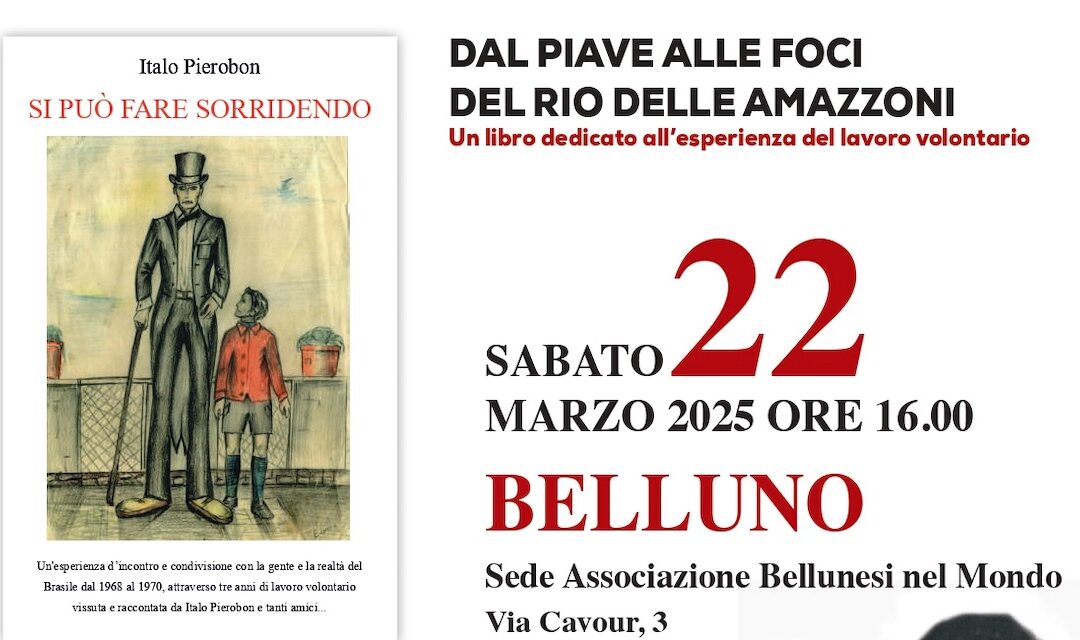 “Si può fare sorridendo”, un’esperienza di volontariato in Brasile: il 22 marzo la presentazione del libro di Italo Pierobon