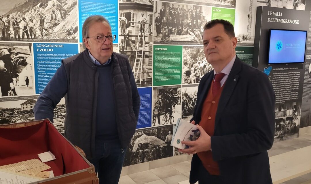 L’on. Fabio Porta in visita all’Associazione Bellunesi nel Mondo