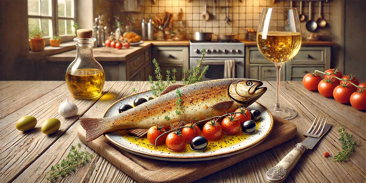 Trota al forno