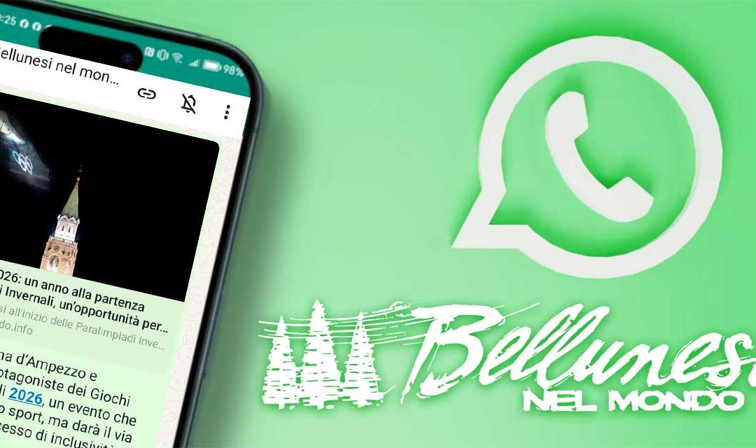 Nasce il canale WhatsApp della rivista “Bellunesi nel mondo”: informazione sempre a portata di mano