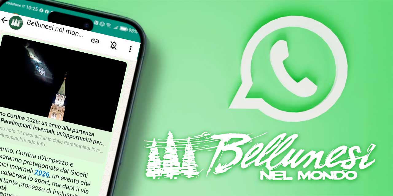 Canale WhastApp di Bellunesi nel mondo
