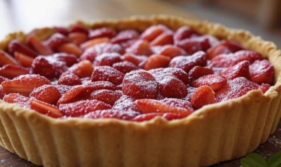 Crostata di fragole, un profumo di primavera nel piatto