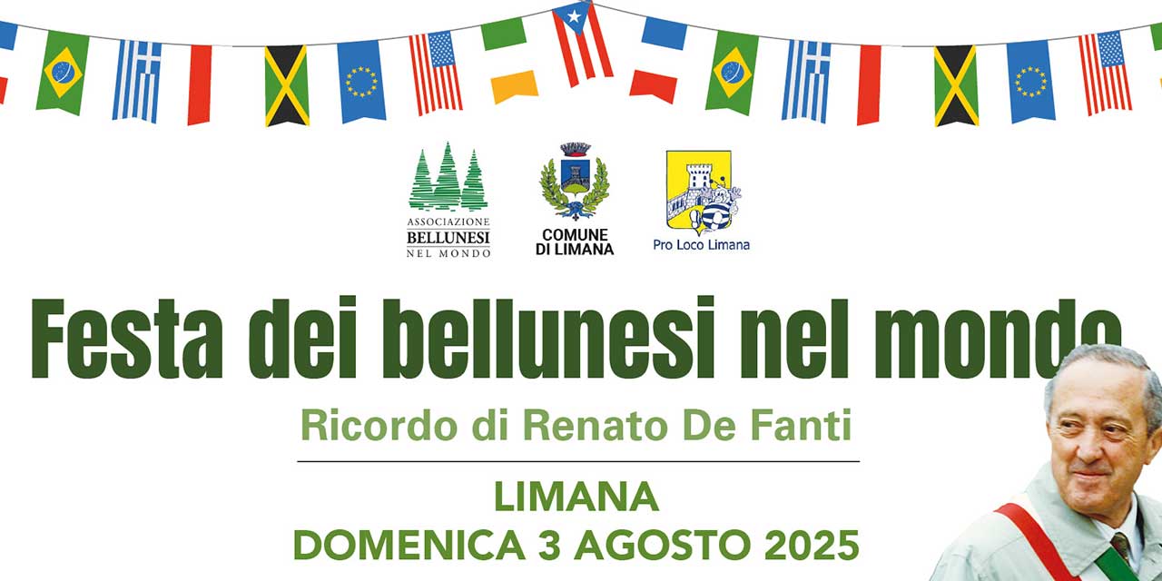 INVITO_FESTA_ABM_2025 Festa bellunesi nel mondo renato De fanti