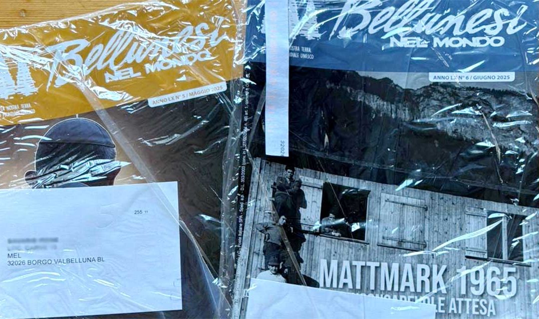 Ritardi Poste Italiane: due mesi per consegnare la rivista “Bellunesi nel mondo” 20 km da Belluno