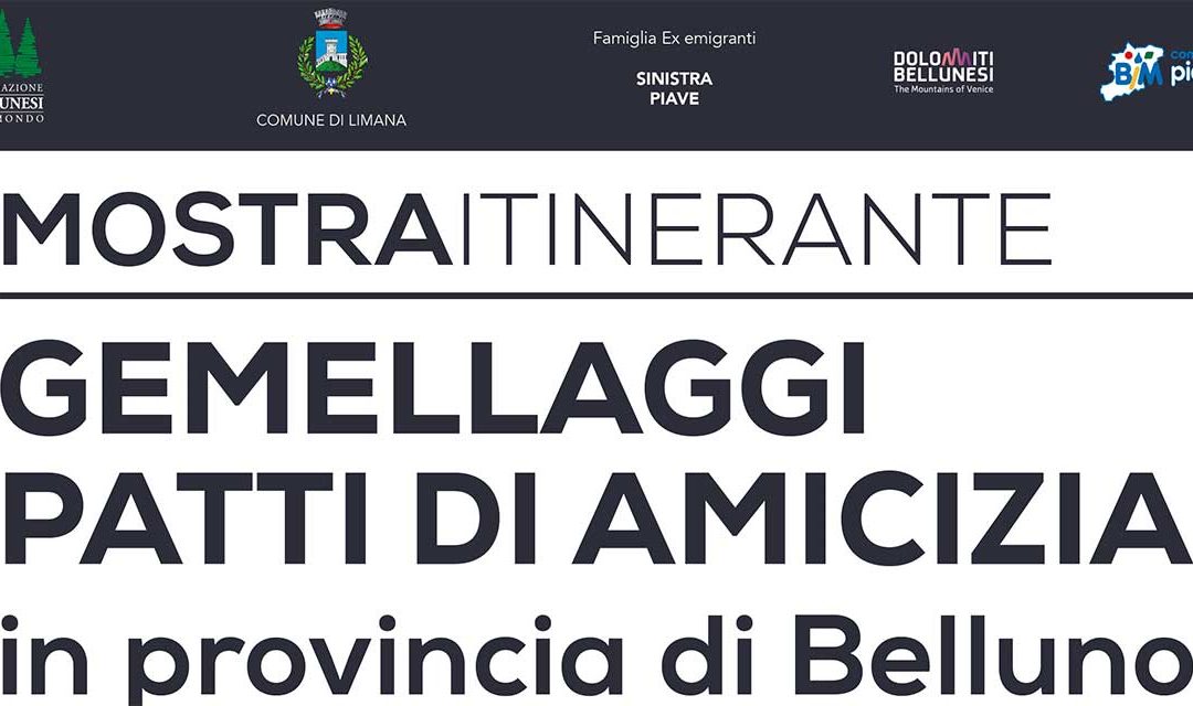 A Limana fa tappa la mostra “Gemellaggi e Patti di amicizia in provincia di Belluno”