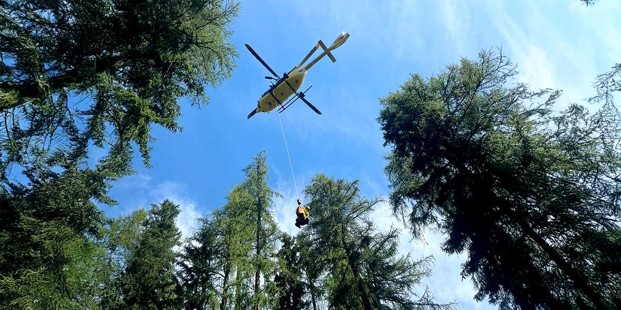 Soccorso alpino bellunese in azione