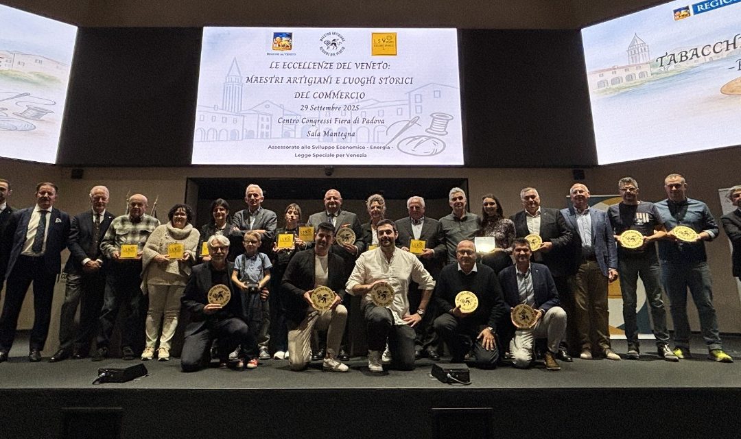 11 maestri artigiani e 8 luoghi storici bellunesi premiati a Padova: il riconoscimento della Regione Veneto