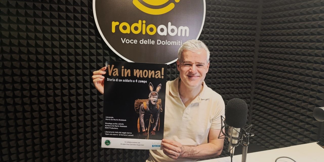 Marco De Martin negli studi di Radio ABM
