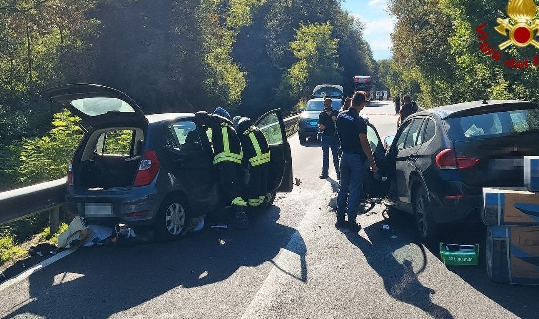 Belluno, incidente sulla SR 204 a Casoni: soccorso un ferito