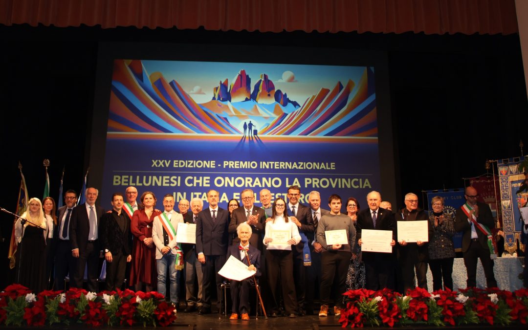 Premio internazionale bellunesi nel mondo: venticinque anni di talento e identità