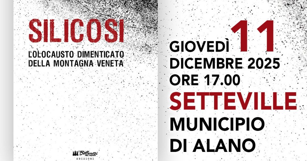 Ad Alano si parla di Silicosi, con il libro di Egidio Pasuch. Appuntamento l’11 dicembre