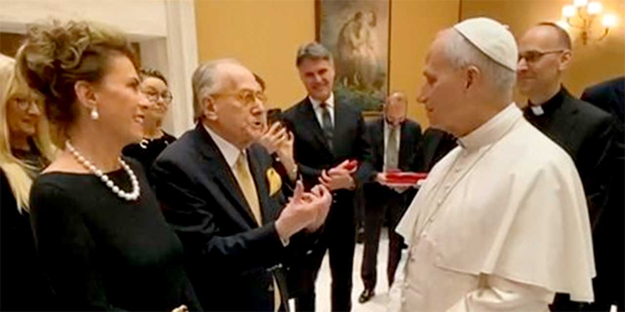 Berton incontra il papa