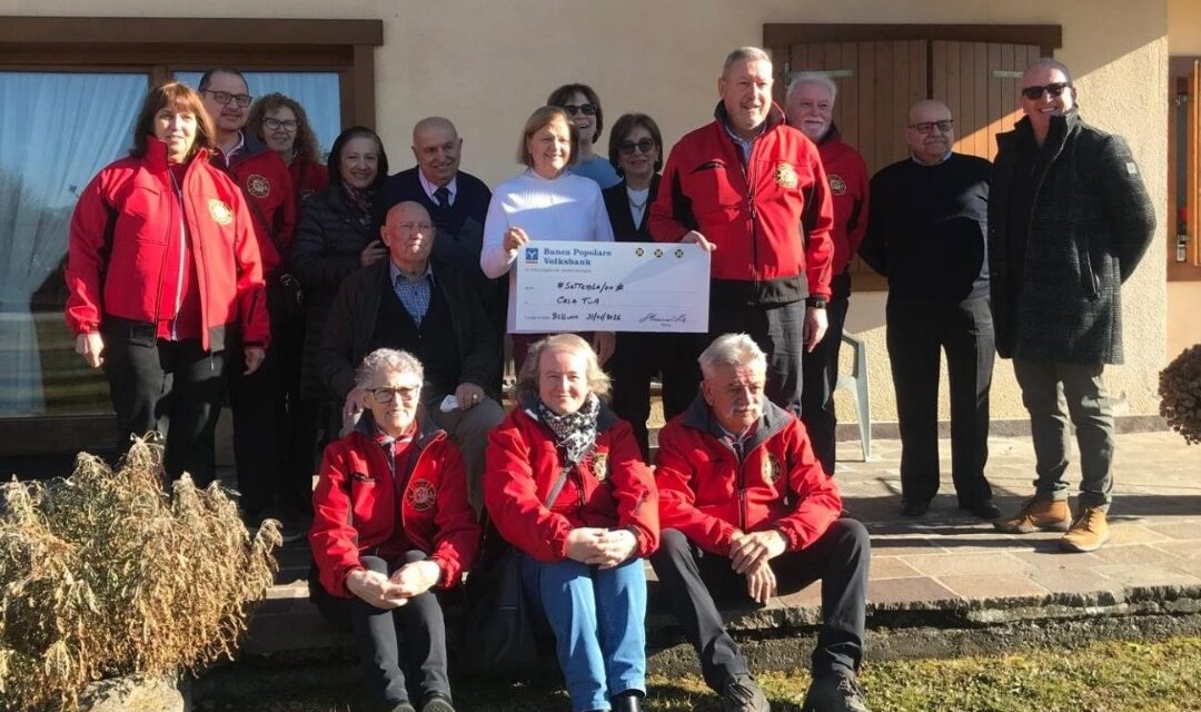Vigili del Fuoco di Belluno, donazione di 7 mila euro a «Casa Tua Uno»