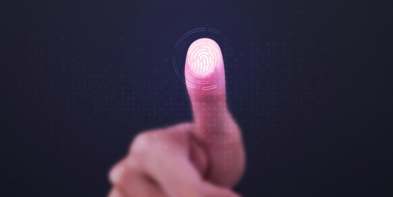 Fingerprint scanner on transparent screen
