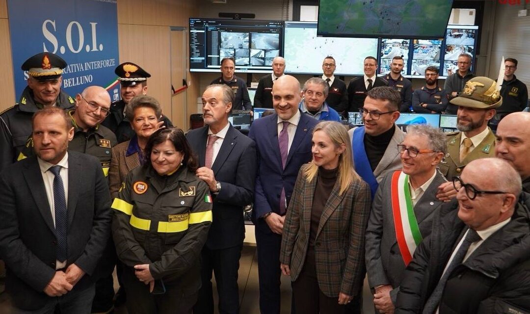 Inaugurato a Belluno il nuovo Centro di coordinamento soccorsi: struttura chiave per Milano-Cortina 2026
