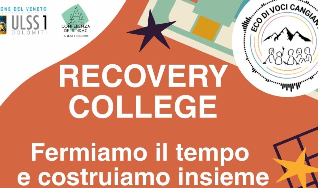 Recovery College a Limana: incontro il 28 febbraio 2026 su cooperazione e salute mentale