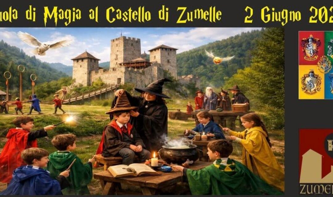 A scuola di magia al Castello di Zumelle: il 2 giugno una giornata tra incantesimi e pozioni