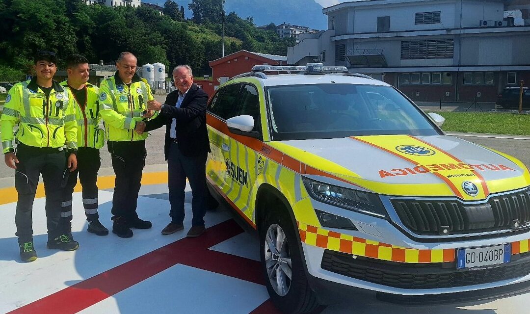 Emergenza estiva in Alto Agordino: consegnata l’automedica ad Alleghe, operativa 12 ore al giorno