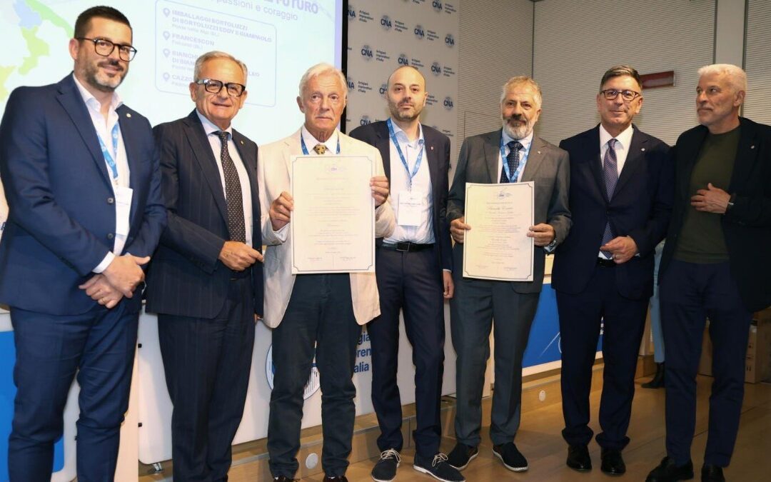 Tre imprese storiche bellunesi premiate a Roma per gli 80 anni di CNA