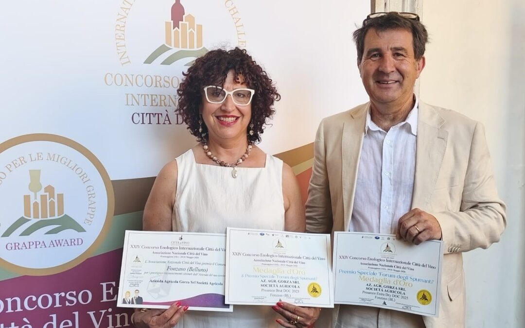 Tre medaglie d’oro per Podere Aurin al concorso internazionale Città del Vino