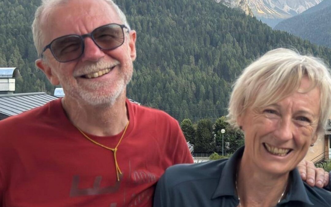 Nives Meroi e Romano Benet ad Auronzo di Cadore il 31 luglio