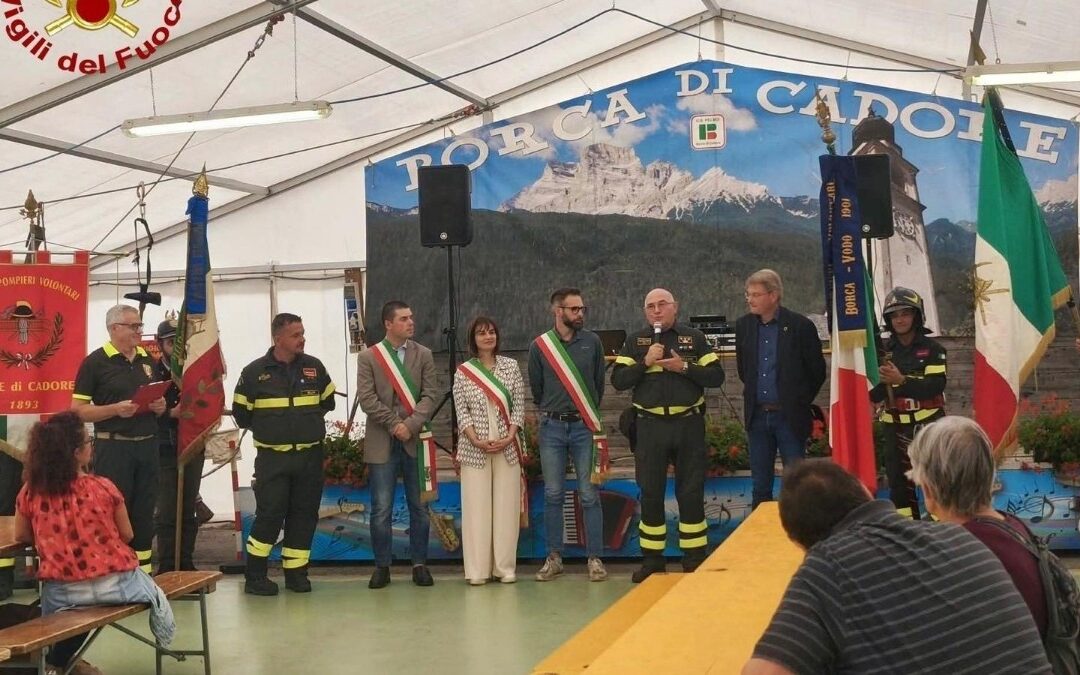 Borca di Cadore, celebrato il 125° anniversario del Distaccamento dei Vigili del Fuoco Volontari di Borca-Vodo