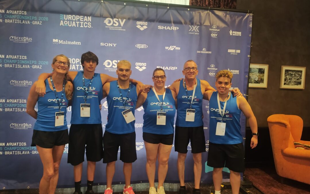 Europei Masters di nuoto a Bratislava: avvio d’argento per gli atleti della Ondablu