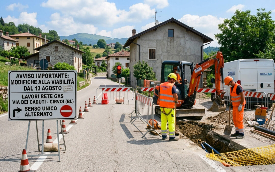 Lavori alla Rete del Gas a Cirvoi: Scattano le Modifiche alla Viabilità dal 13 Agosto