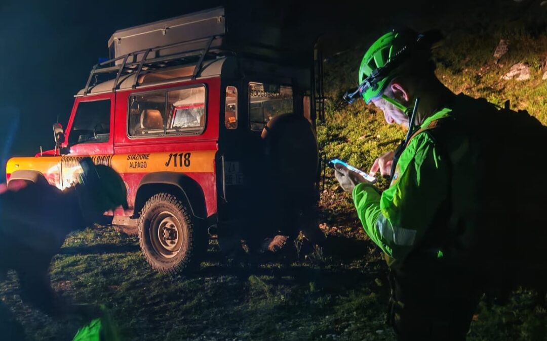 Chies d’Alpago: due interventi nella notte per il Soccorso alpino, infortunato un 33enne sul Teverone