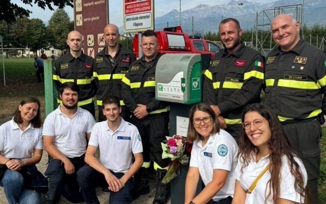 Borgo Valbelluna, inaugurato un defibrillatore in memoria di Daniel Pastorello
