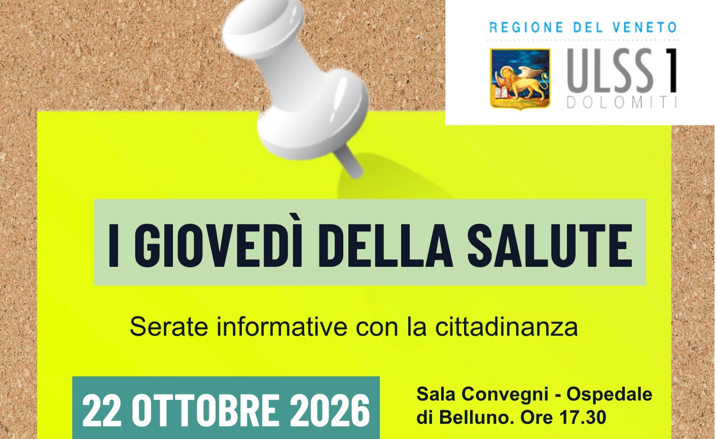 serate informative – Giovedì 22 ottobre 2026