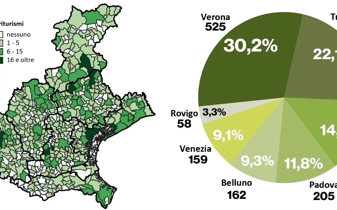 Agriturismi in provincia di Belluno: 162 aziende nel 2025, più ristorazione e vendita diretta che alloggio