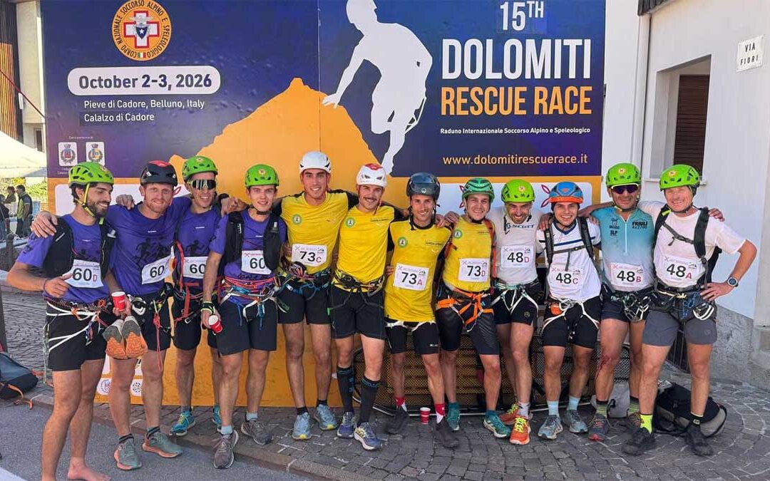 Dolomiti Rescue Race, vittoria del Soccorso alpino della Guardia di finanza a Calalzo di Cadore