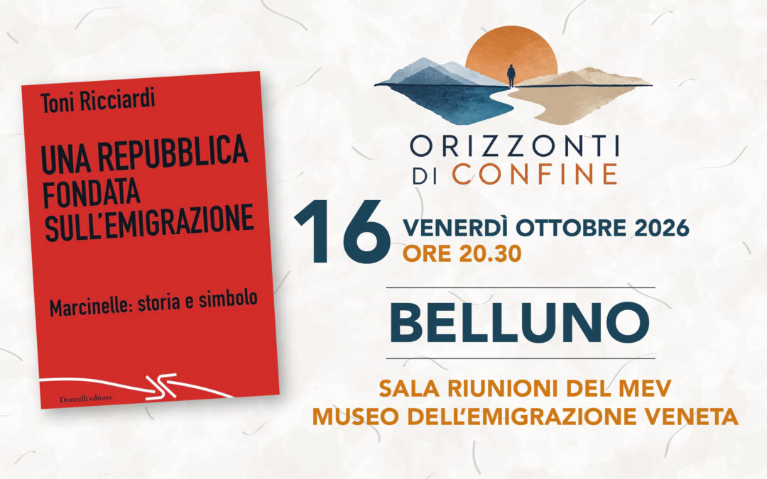 “Una repubblica fondata sull’emigrazione”. Il 16 ottobre la presentazione del libro di Toni Ricciardi